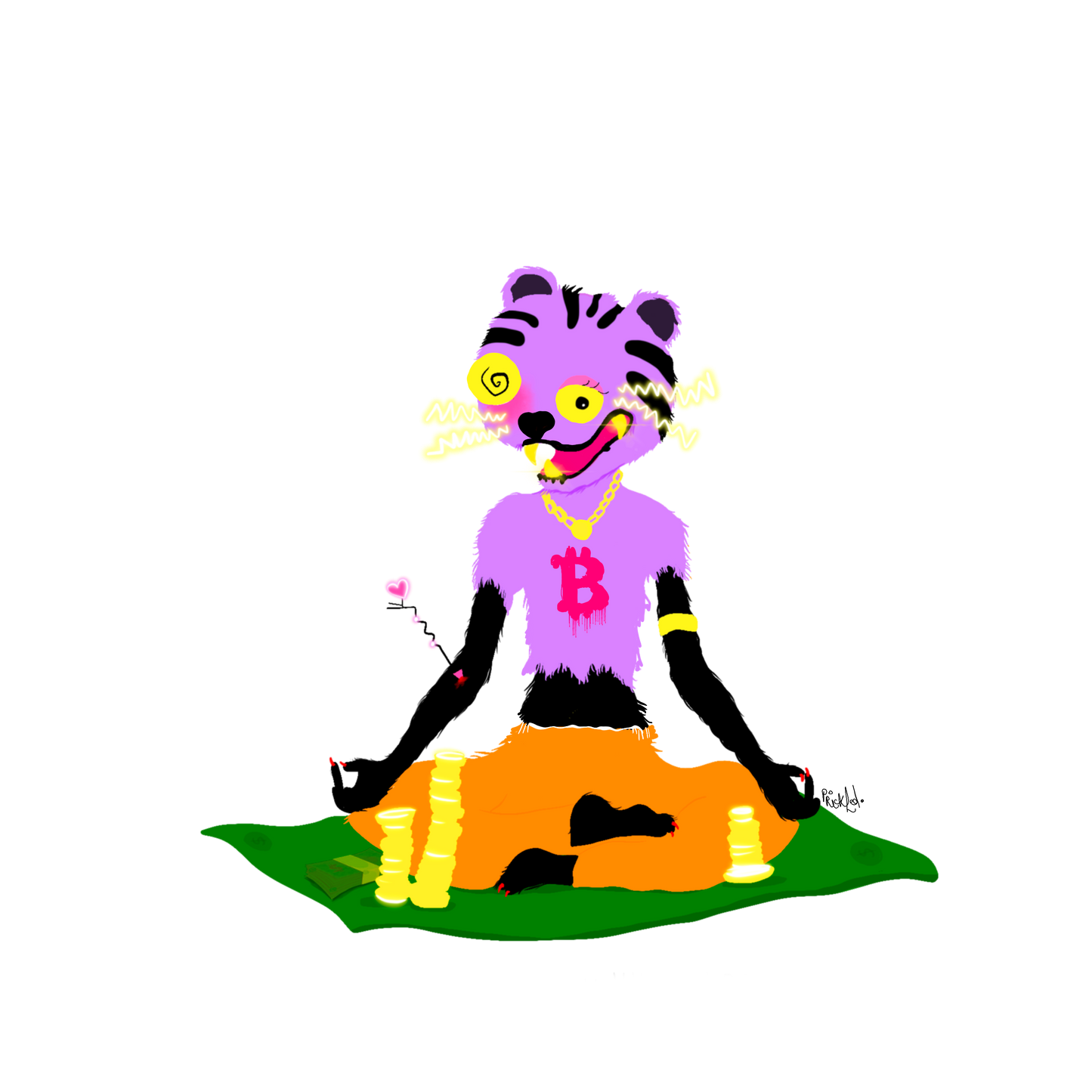 Art-inspired hoodie featuring abstract digital illustration | Prickled Pears