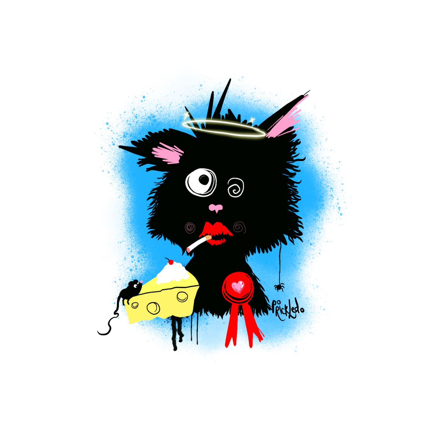 Art-inspired hoodie featuring abstract digital illustration | Prickled Pears