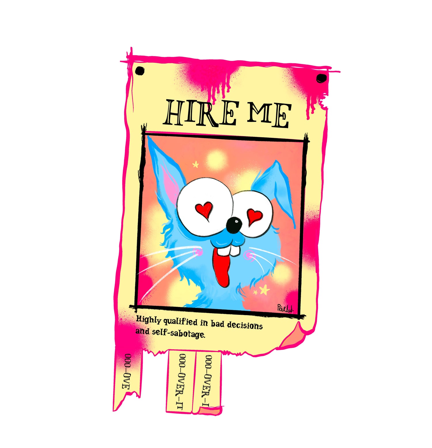 Wearable art t-shirt with creative illustrated graphic | Prickled Pears