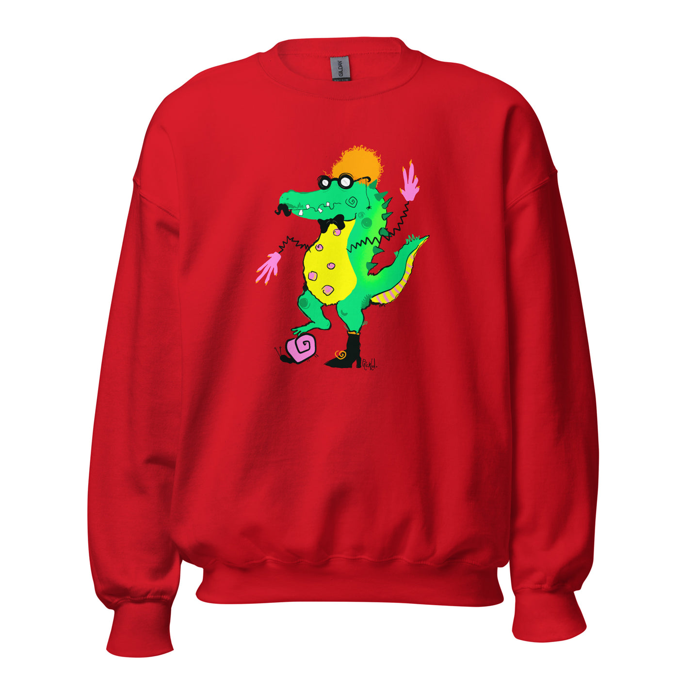 Art-inspired hoodie featuring abstract digital illustration | Prickled Pears