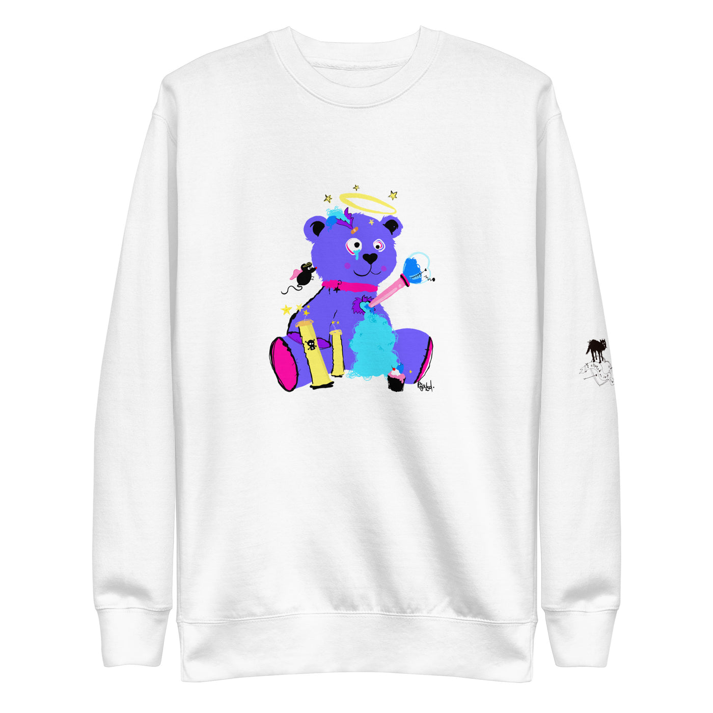 Art-inspired hoodie featuring abstract digital illustration | Prickled Pears